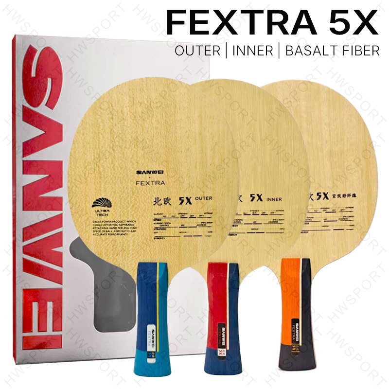 Table Tennis Player - SANWEI FEXTRA 5X Tafeltennisblad Binnenste Buitenste