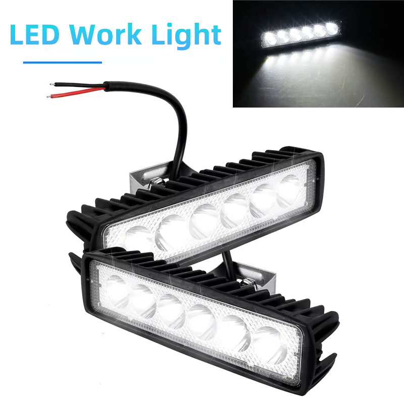 Head Racket Boom - LED-werklamp Stripvorm Lichtbalk 6000K Flood Off