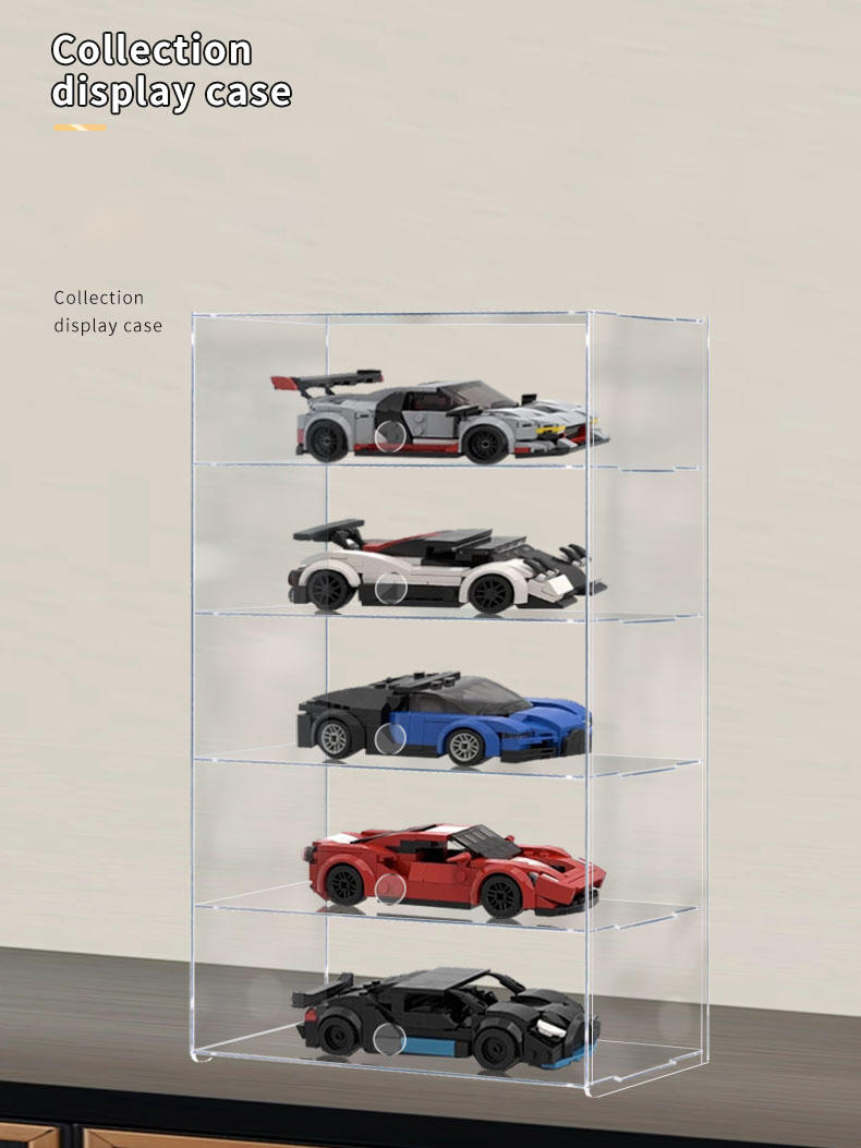 Victor Racket Jetspeed - Vitrine Van Acryl Voor Lego-Race Sportwagen