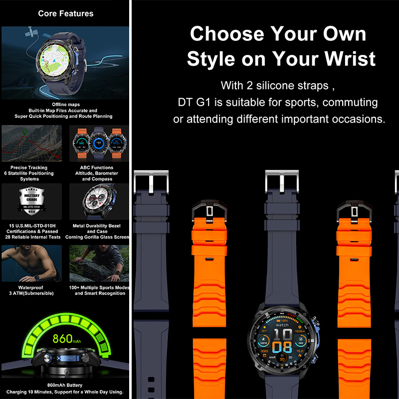 Outdoor sport horloge DTG1 off - Table Tennis World recensie en prijs