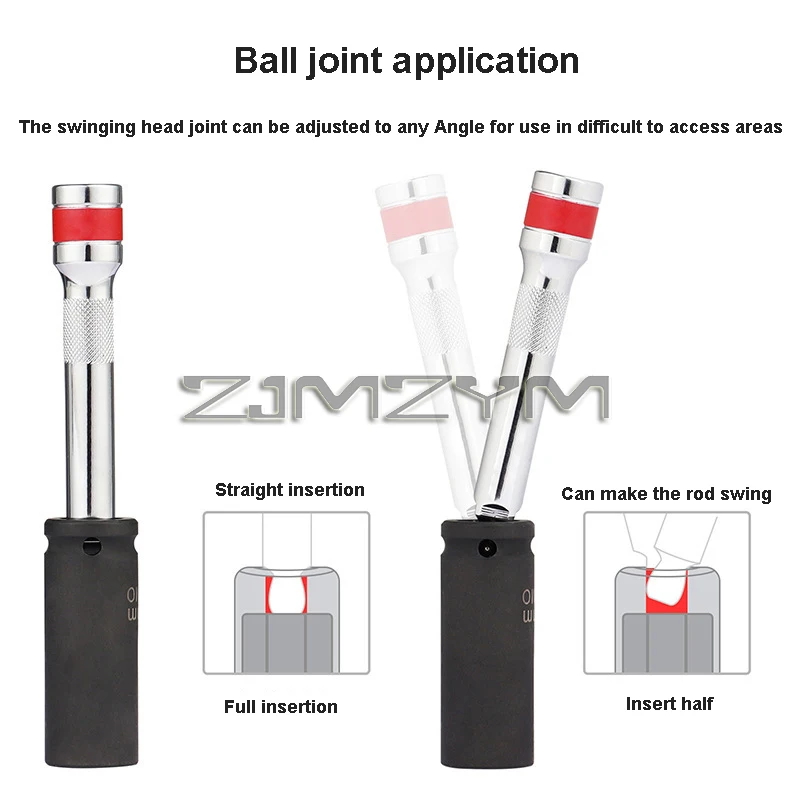 9PCS 1/2 3/8 1/4 Inch Balhoofd - Head Racket Boom recensie en prijs