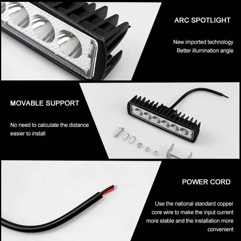 LED-werklamp Stripvorm Lichtba - Head Racket Boom recensie en prijs